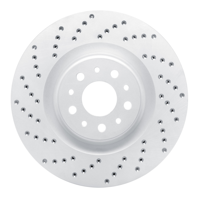 Fiat 500L Brake Rotor (1) - Front Left - DFC - Drilled Geoperformance - `14-`19