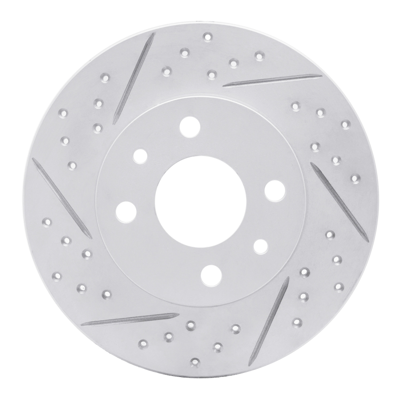 Fiat 500 Brake Rotor (1) - Rear Left - DFC - Geoperformance Rotors - Drilled & Slotted - `09-`19