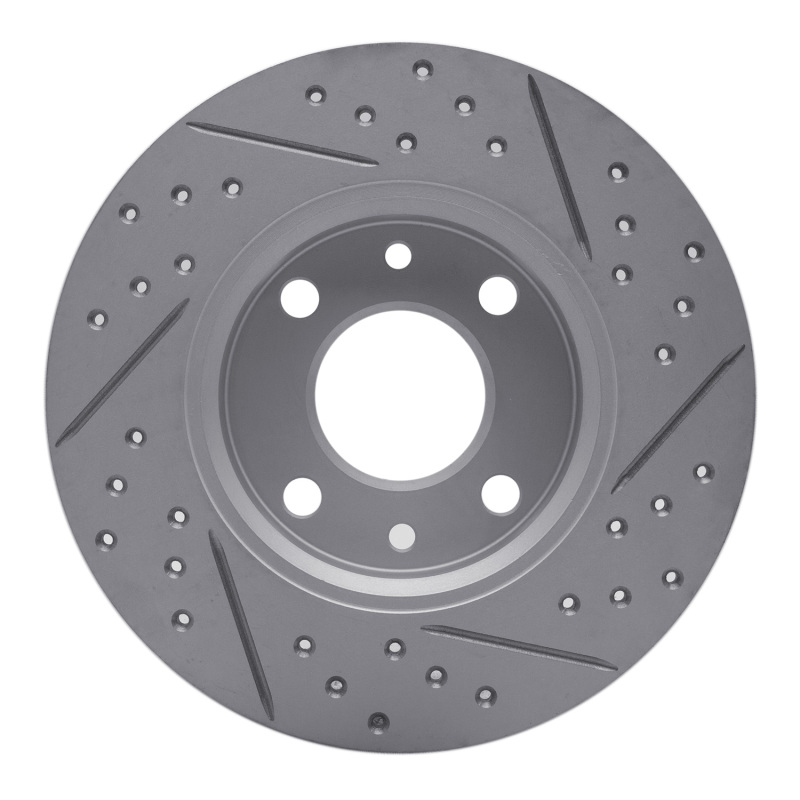 Fiat 500 Brake Rotor (1) - Rear Left - DFC - Geoperformance Rotors - Drilled & Slotted - `09-`19
