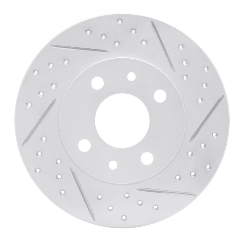 Fiat 500 Brake Rotor (1) - Rear Right - DFC - Geoperformance Drilled & Slotted Rotor - `09-`19