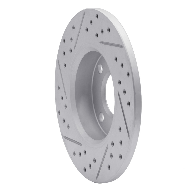 Fiat 500 Brake Rotor (1) - Rear Right - DFC - Geoperformance Drilled & Slotted Rotor - `09-`19