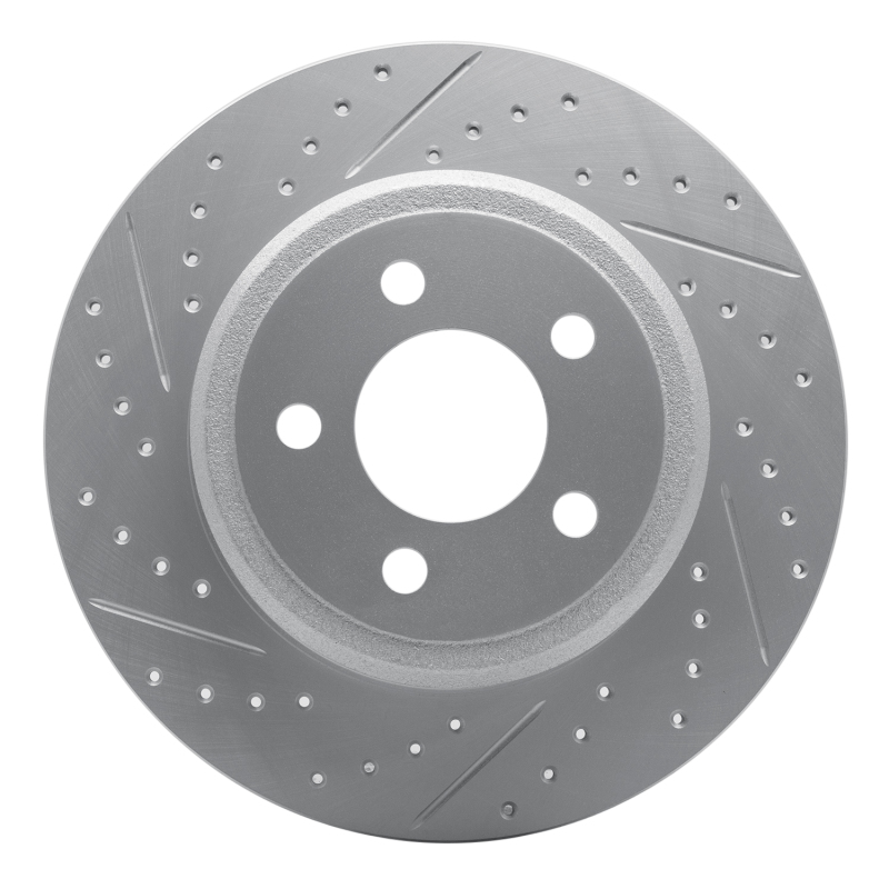 Fiat 500L Brake Rotor (1) - Rear Left - DFC - Geoperformance Drilled & Slotted - `14-`19