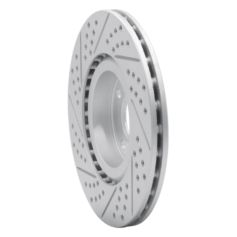 Fiat 500E Brake Rotor (1) - Front Right - DFC - Drilled & Slotted Geoperformance - `12-`19