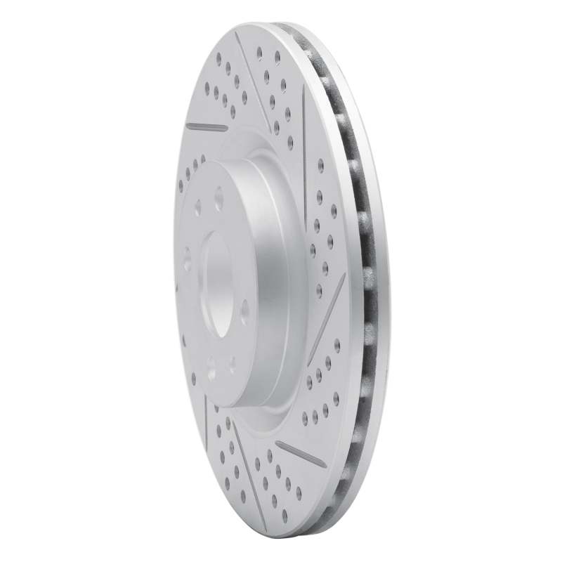 Fiat 500E Brake Rotor (1) - Front Right - DFC - Drilled & Slotted Geoperformance - `12-`19