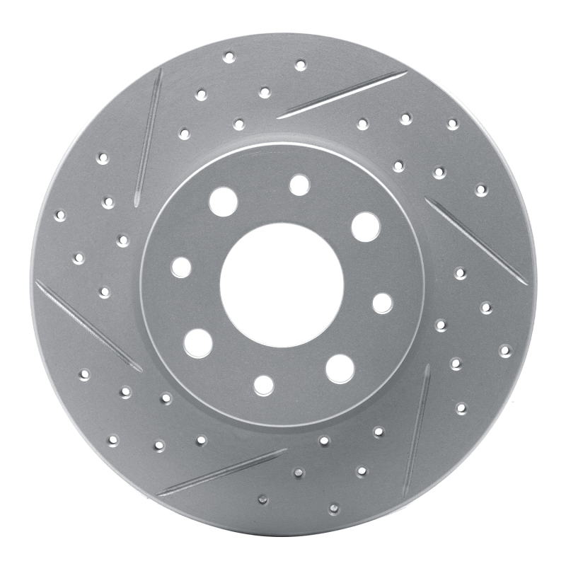 Fiat 500E Brake Rotor (1) - Rear Left - DFC - Drilled & Slotted Geoperformance - `13-`19