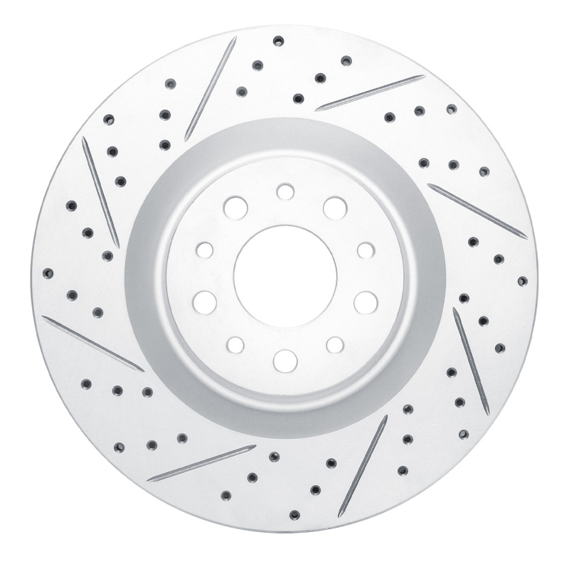Fiat 500L Brake Rotor (1) - Front Left - DFC - Drilled & Slotted Geoperformance - `14-`19