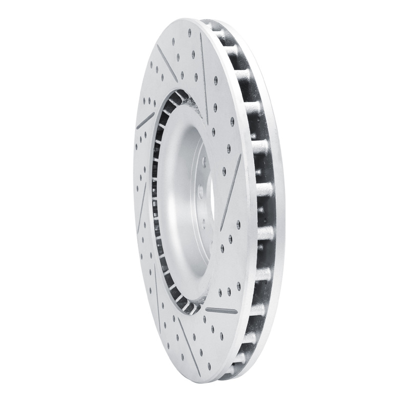 Fiat 500L Brake Rotor (1) - Front Left - DFC - Drilled & Slotted Geoperformance - `14-`19