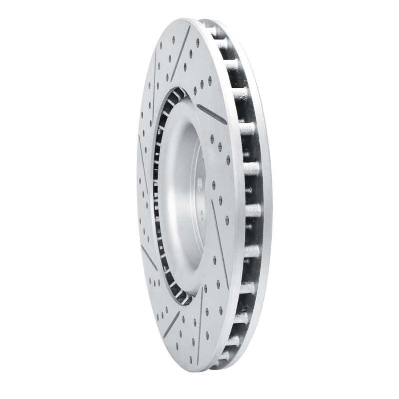 Fiat 500L Brake Rotor (1) - Front Right - DFC - Geoperformance Rotors - Drilled & Slotted - `14-`19