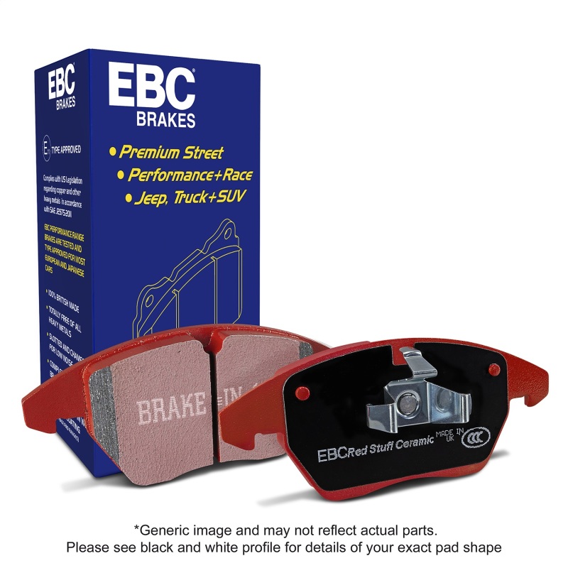 Fiat 124 Spider Brake Pads - Front - EBC - Redstuff - `17-`27