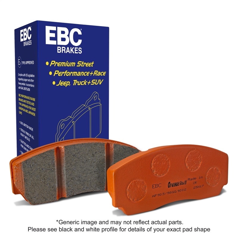 Fiat 500X Brake Pads - Front - EBC - Extra Duty - `15-`27