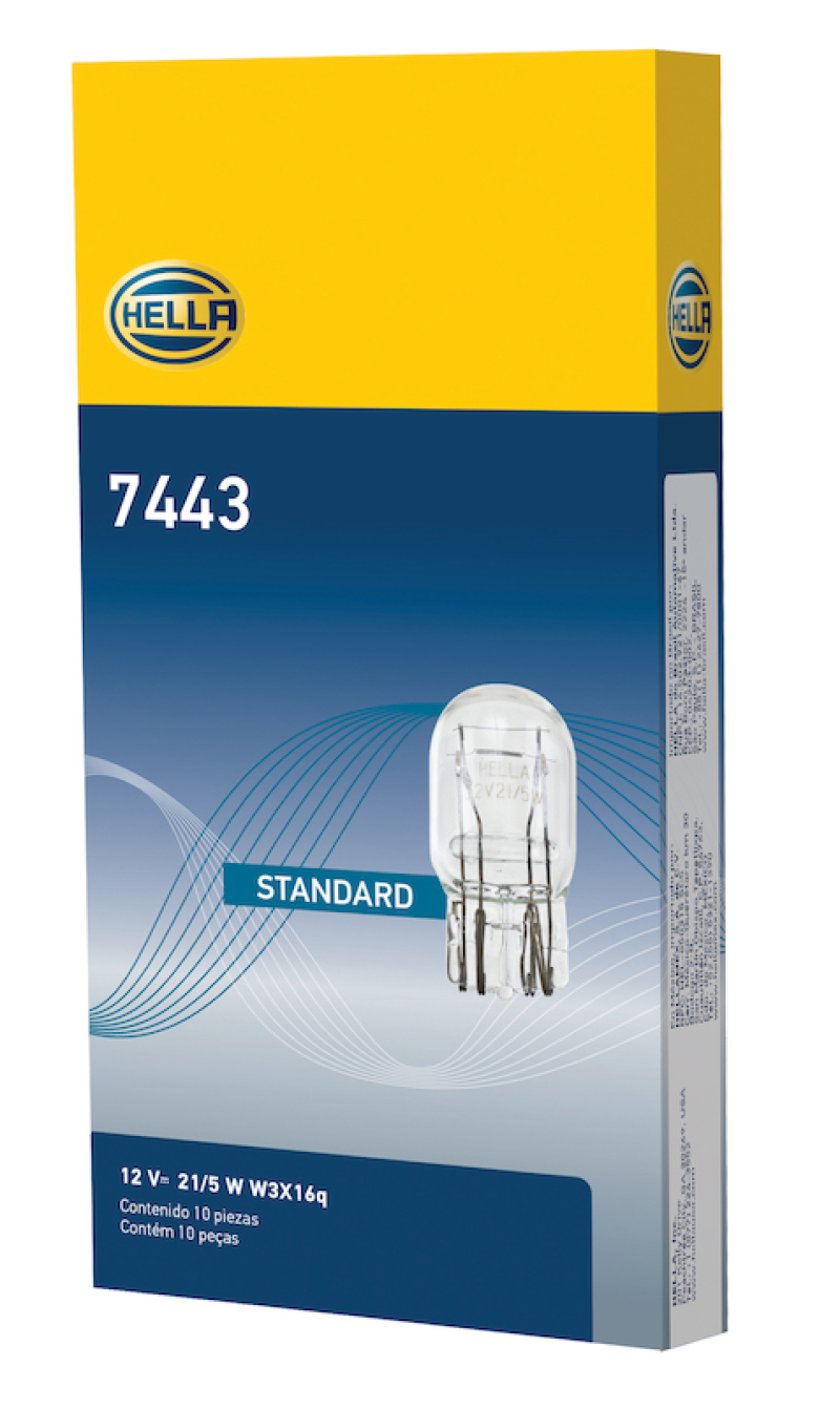 Fiat 500 Miniature Bulb - Hella - 7443 Standard Series Incandescent - Multi-color - 2012