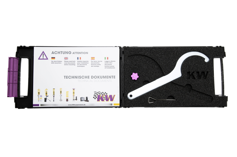 Fiat 124 Spider Coilover Suspension Kit - KW - V3 Clubsport - `17-`20