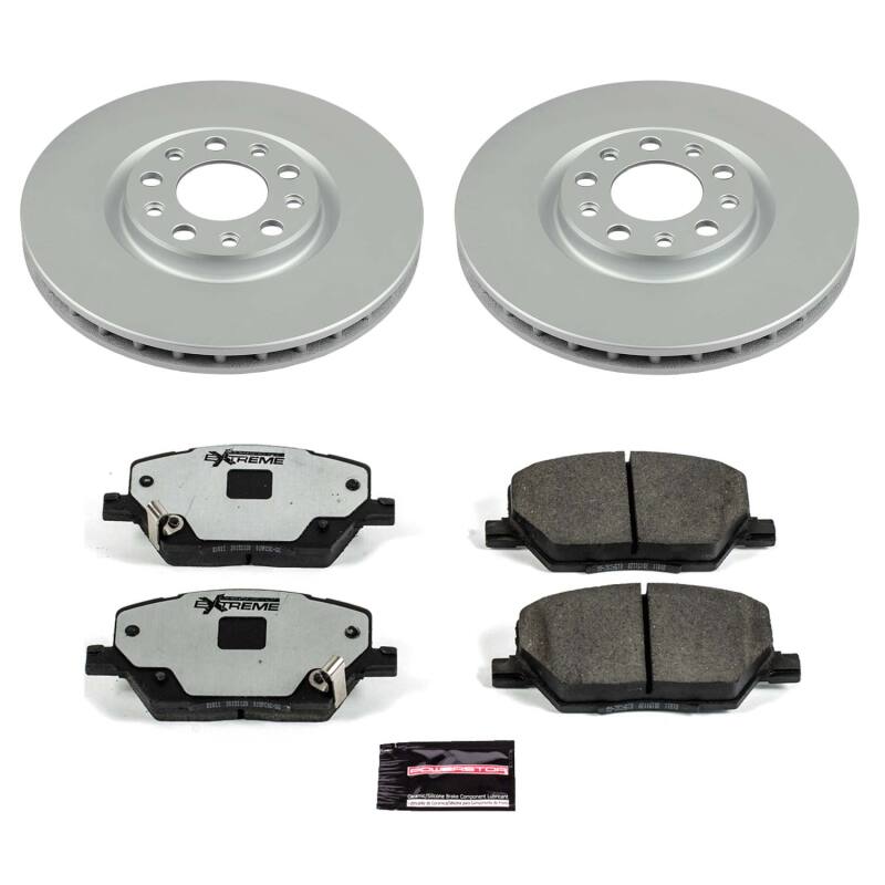 Fiat 500X Brake Kit - Front - PowerStop - Z36 Coated Truck & Tow - `16-`23