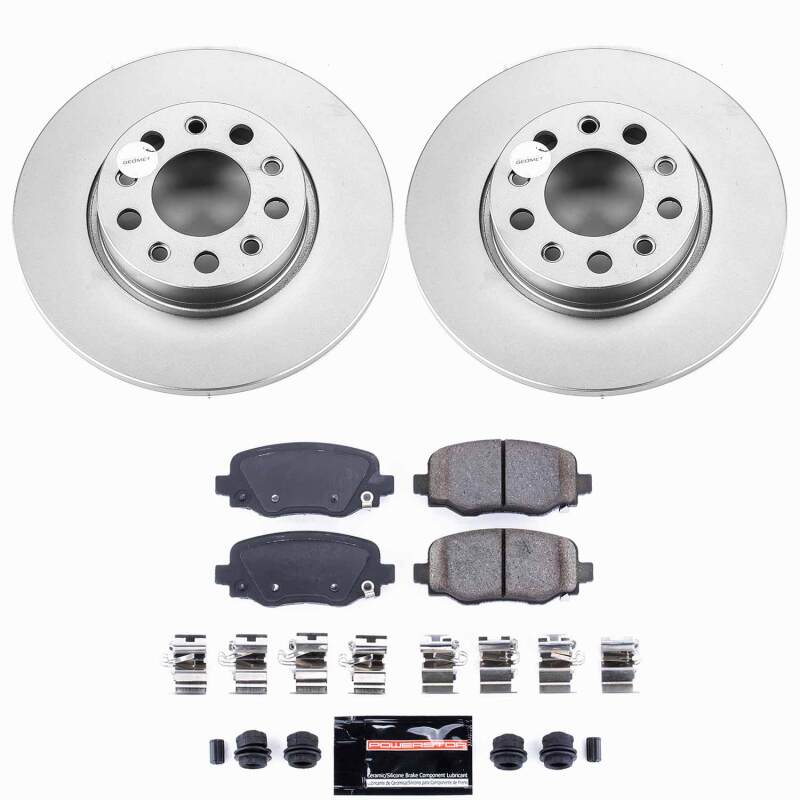 Fiat 500X Brake Kit - Rear - PowerStop - Z23 Coated - `16-`23