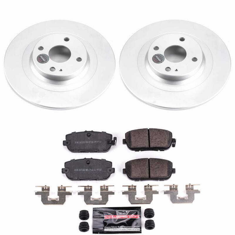 Fiat 124 Spider Brake Kit - Rear - PowerStop - Z23 Evolution Coated - `17-`20
