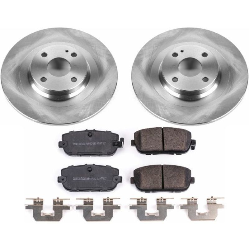 Fiat 124 Spider Brake Kit - Rear - PowerStop - Z17 Evolution Plus Ceramic Pads + Autospecialty Rotors - `17-`19 Fiat 124 Spider Brake Kit - Rear - PowerStop - Z17 Evolution Plus Ceramic Pads + Autospecialty Rotors - `17-`19