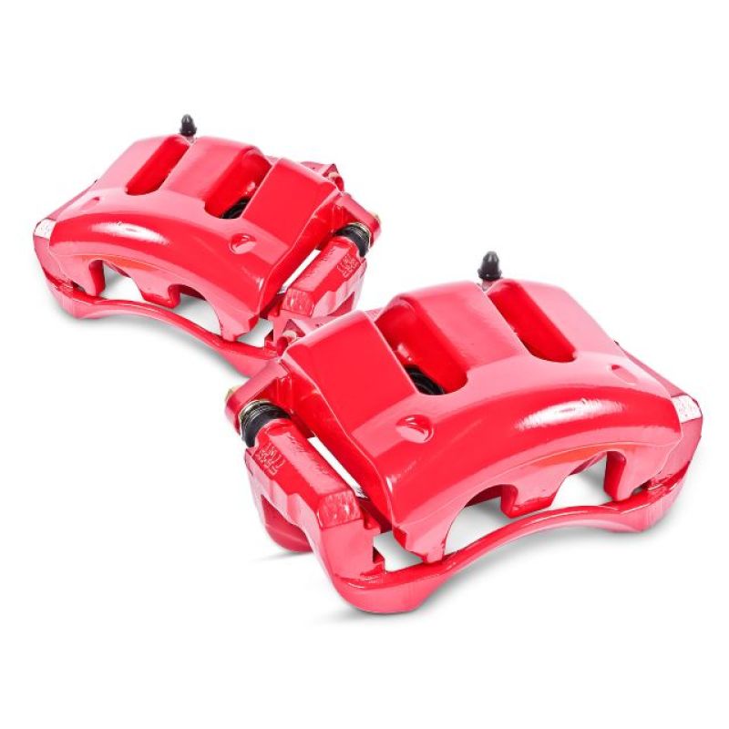 Fiat 500X Brake Calipers - Rear - PowerStop - Powder Coated - Red - `16-`18