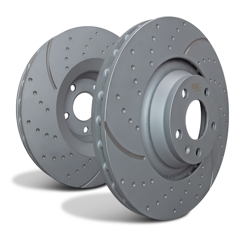 Fiat 500 Brake Kit - Front + Rear - PowerStop - Semi-Coated Rotors - `12-`17