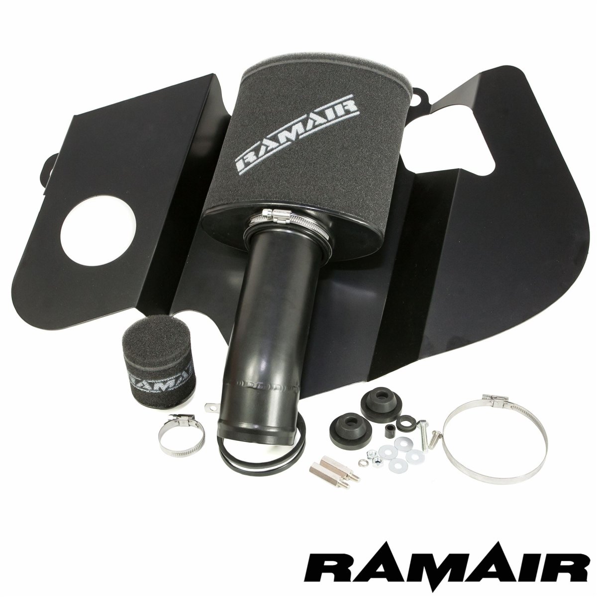 FIAT 500 ABARTH 695 Performance Air Intake - Ramair - Cold Air + Foam Filter - Black - 1.4L Turbo T-Jet (IHI) 