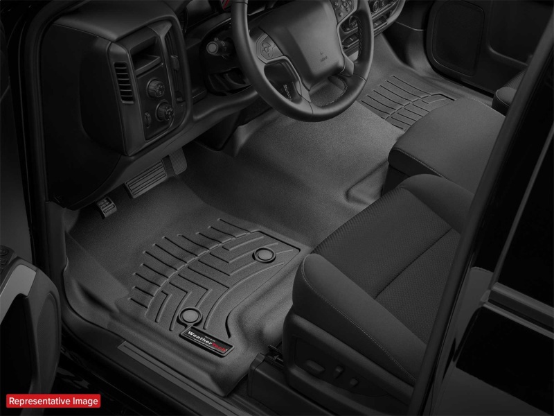 Fiat 500L FloorLiner - Rear - WeatherTech - DigitalFit - Black - `13-`27