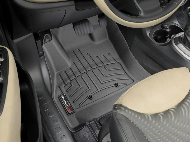 Fiat 500L FloorLiner - Front - WeatherTech - DigitalFit - Black - `13-`27