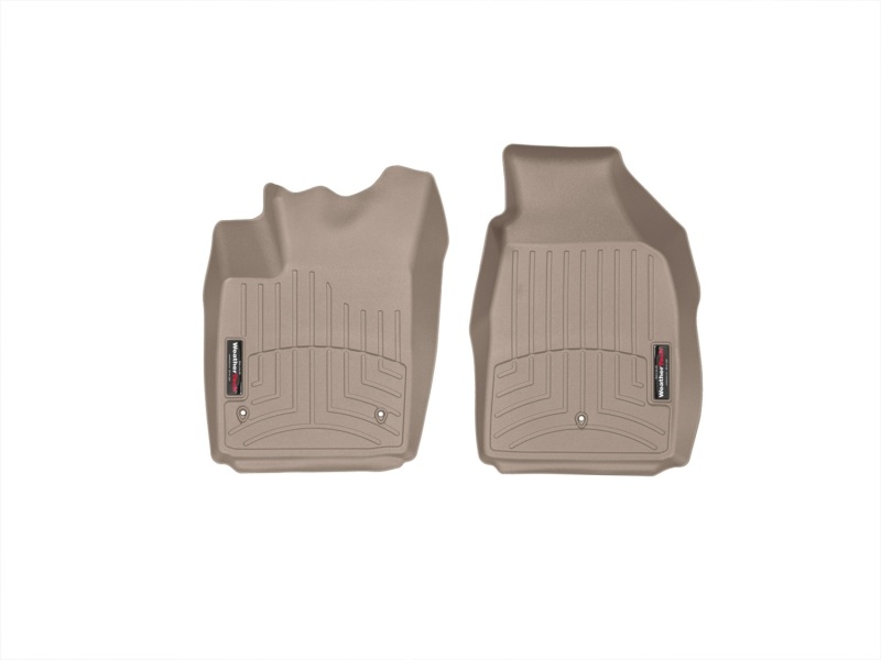 Fiat 500 FloorLiner - Front - WeatherTech - DigitalFit - Tan - `11-`27