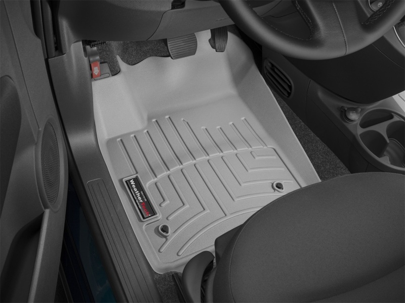 Fiat 500 FloorLiner - Front - WeatherTech - DigitalFit - Grey - `11-`27