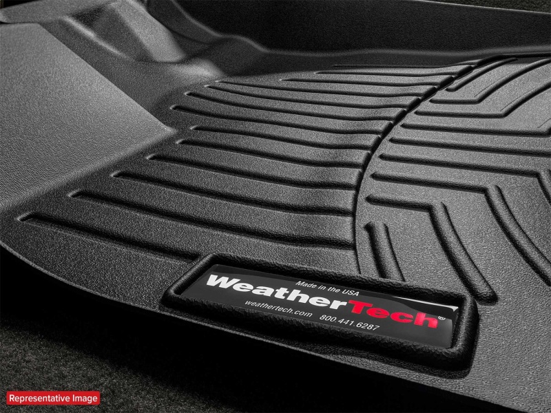 Fiat 500 FloorLiner - Front - WeatherTech - DigitalFit - Grey - `11-`27