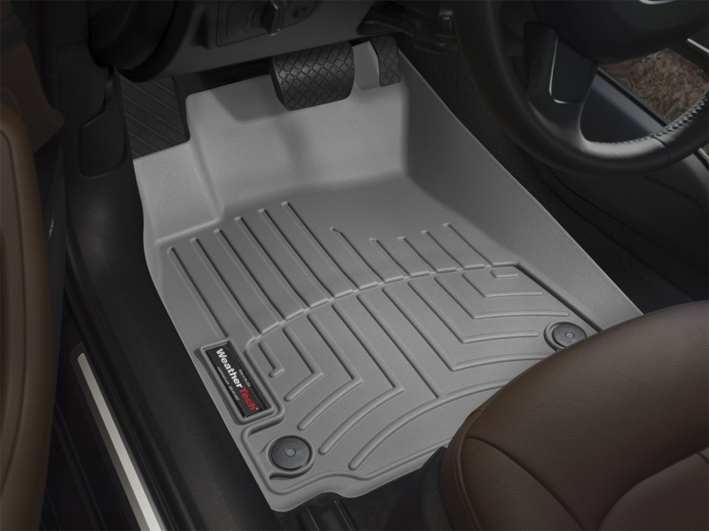 Fiat 500 FloorLiner - Front - WeatherTech - DigitalFit - Grey - `11-`27