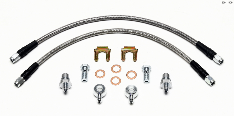 Fiat 500 Brake Hose - Rear - Wilwood - Flexline - `11-`27