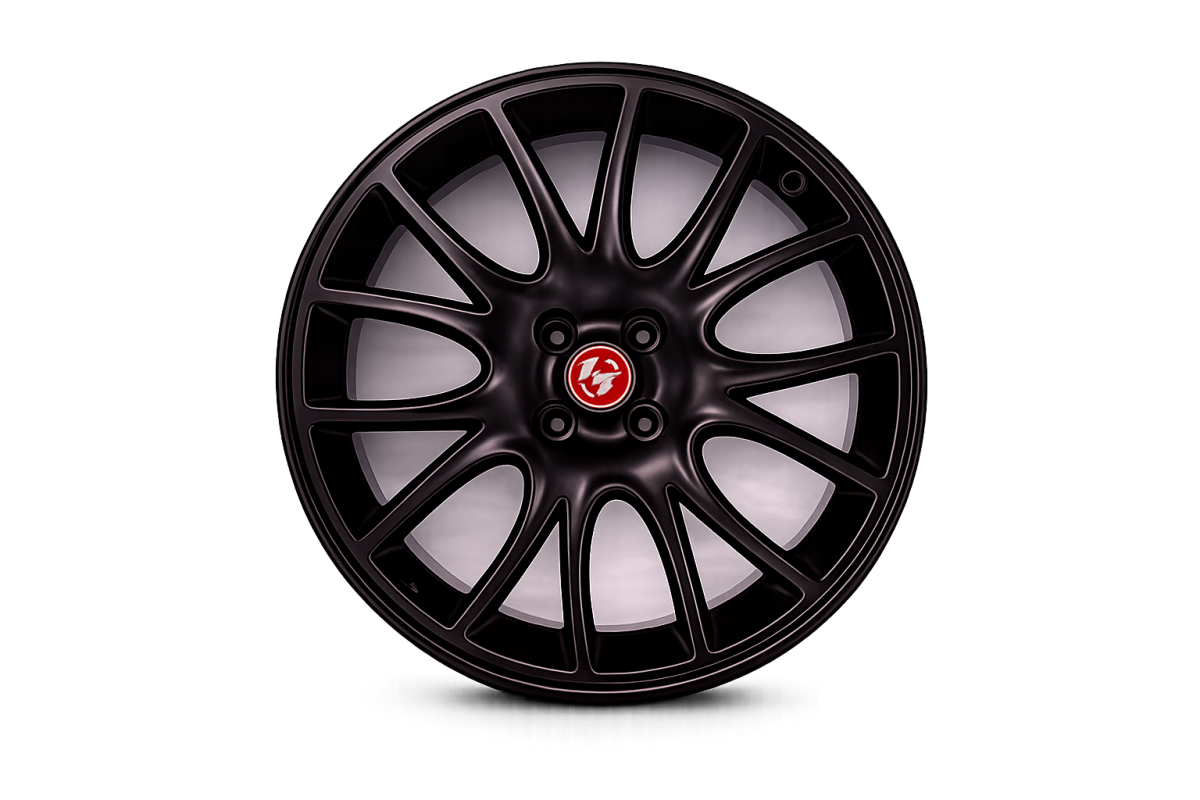 FIAT 500 ABARTH Tributo Ferrari Alloy Wheel Set - Black Finish