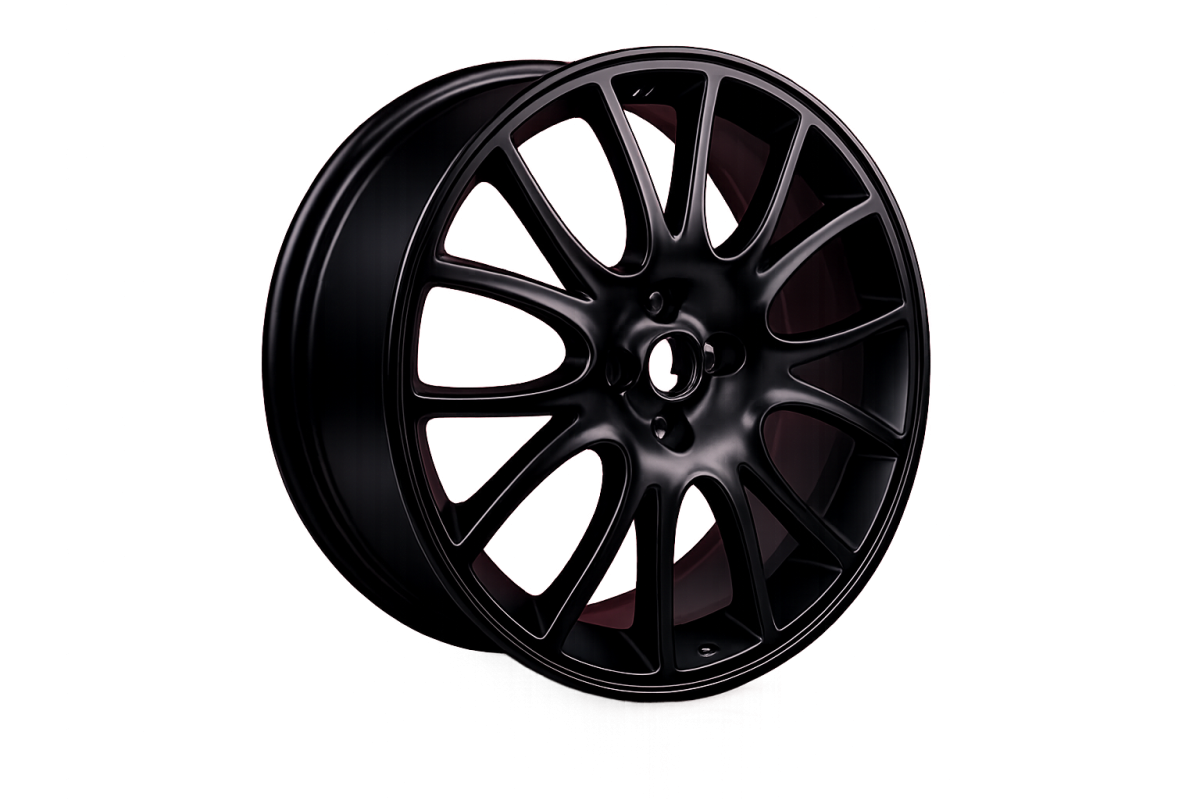 FIAT 500 ABARTH Tributo Ferrari Alloy Wheel Set - Black Finish