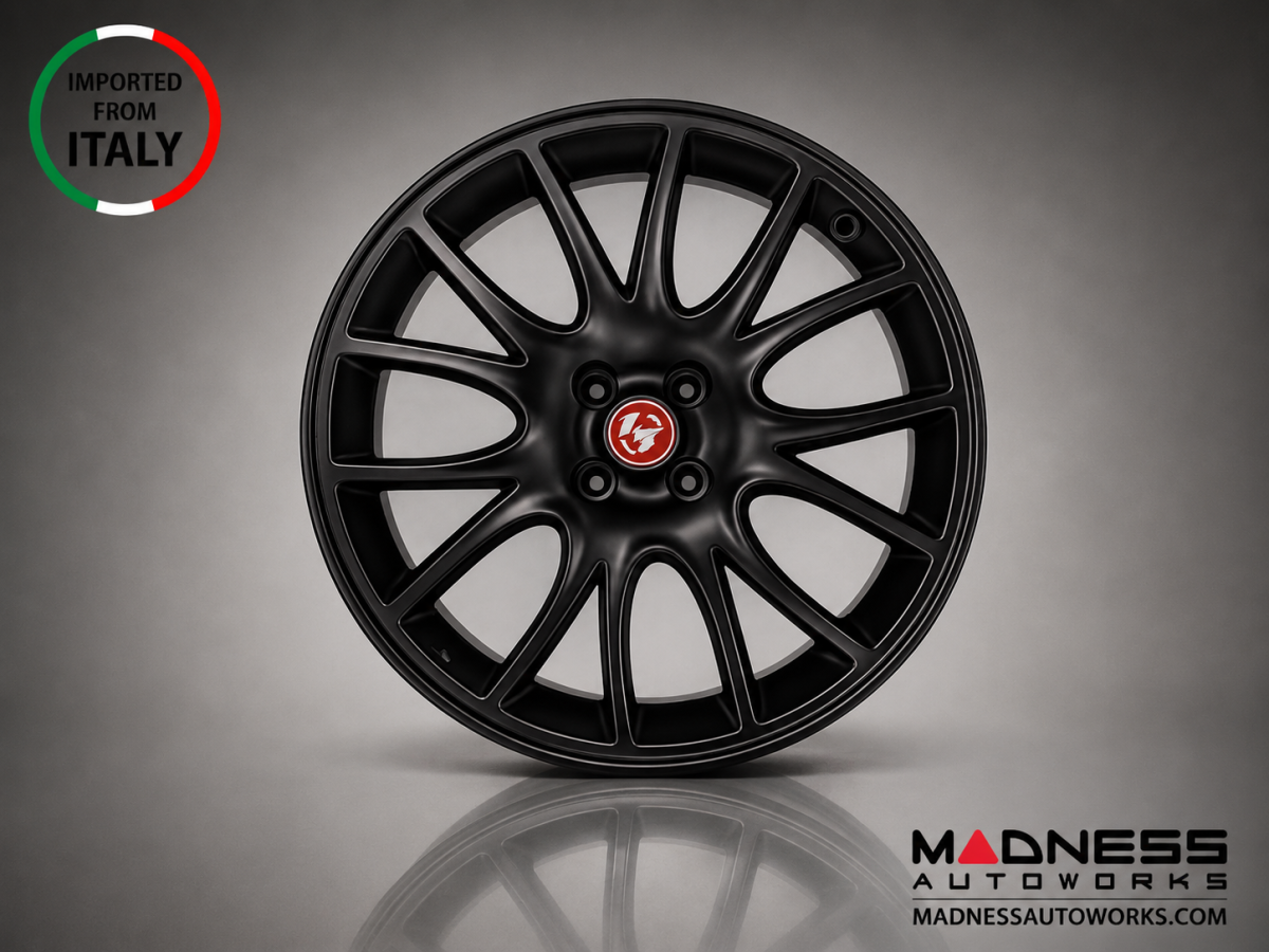 FIAT 500 ABARTH Tributo Ferrari Alloy Wheel Set - Black Finish