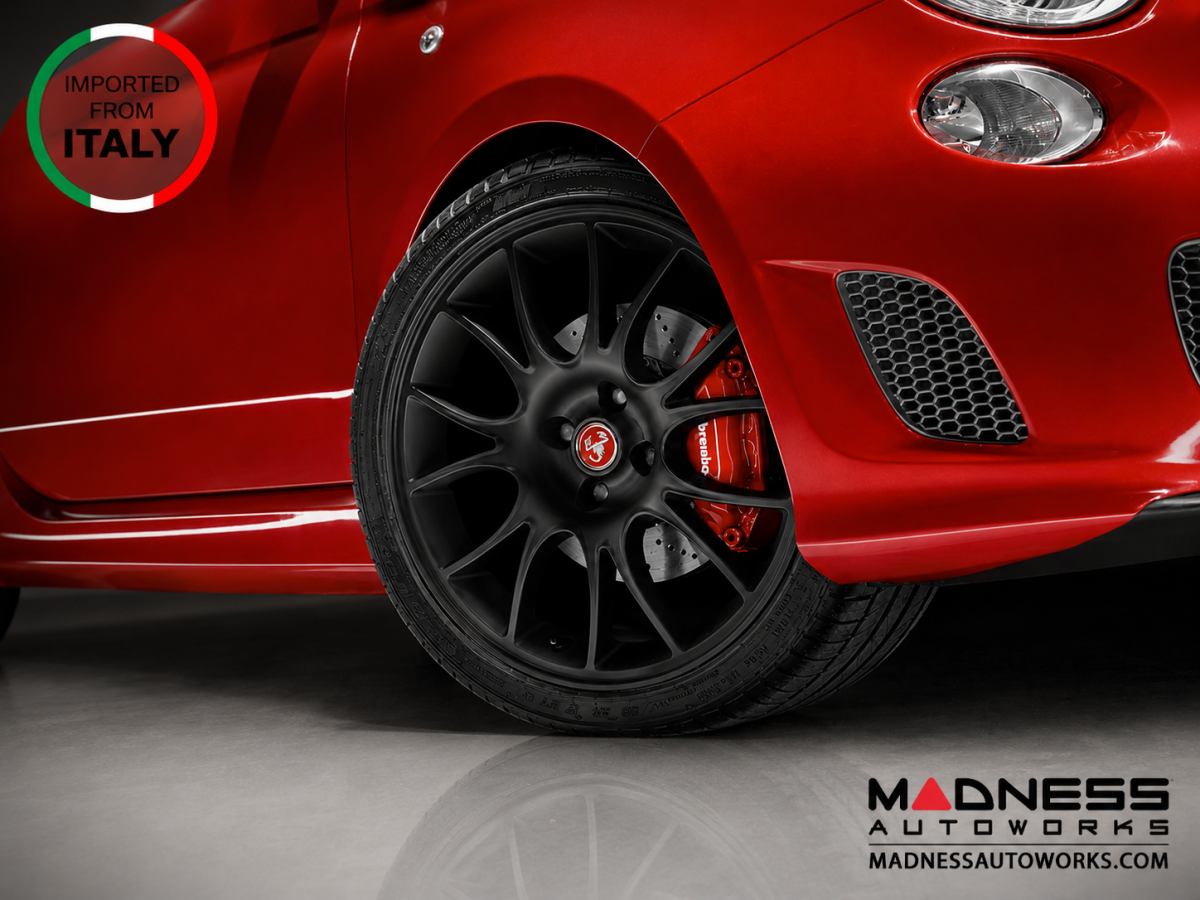 FIAT 500 ABARTH Tributo Ferrari Alloy Wheel Set - Black Finish