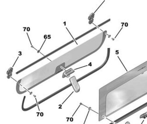 FIAT Topolino Front Side Window Glass Kit
