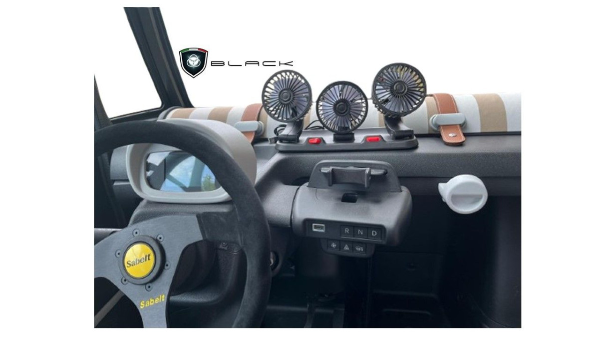 FIAT Topolino Fan Kit - 3 Fan Set w/ USB 