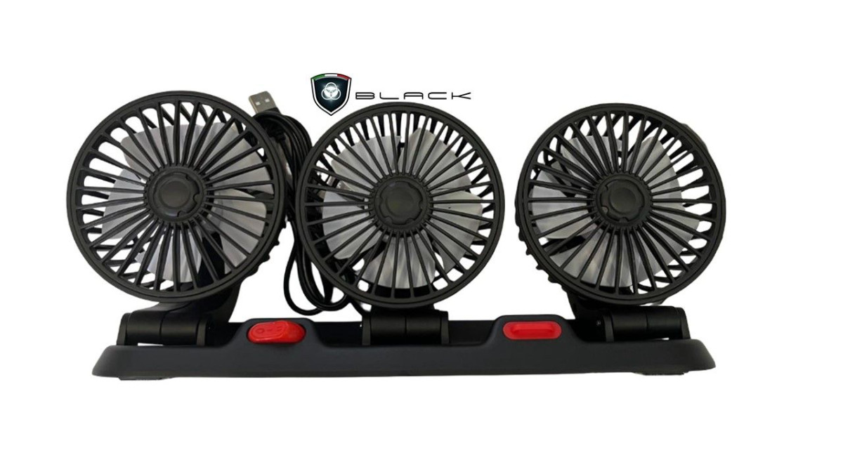 FIAT Topolino Fan Kit - 3 Fan Set w/ USB 