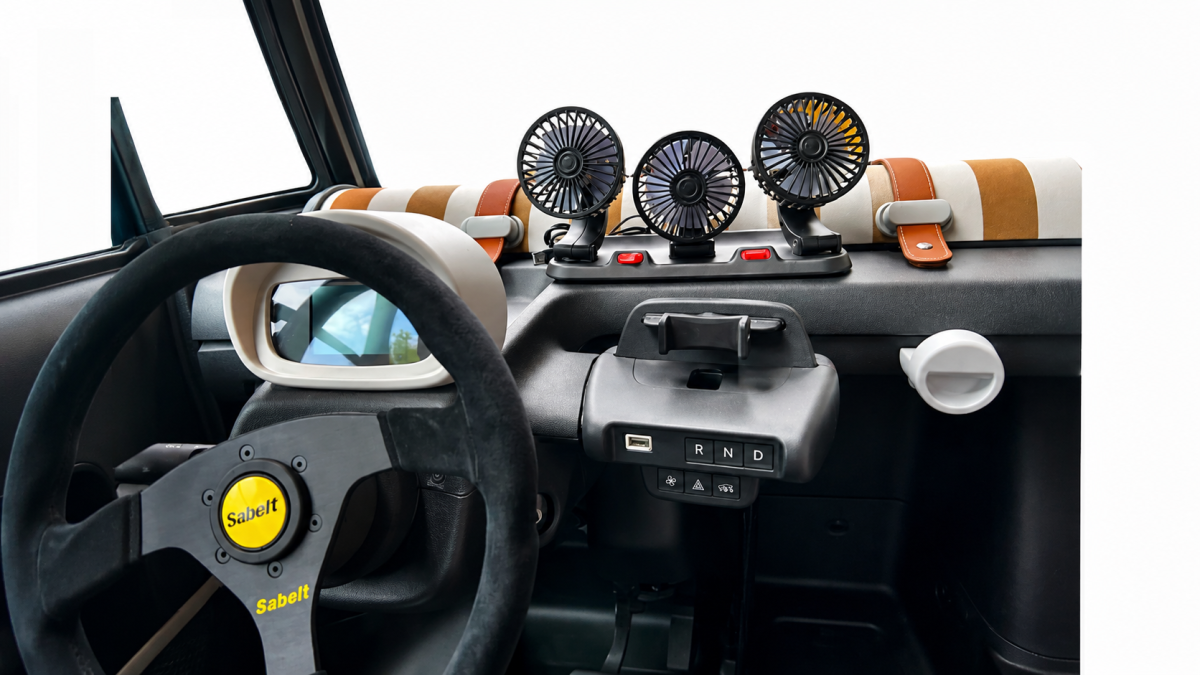 FIAT Topolino Fan Kit - 3 Fan Set w/ USB 