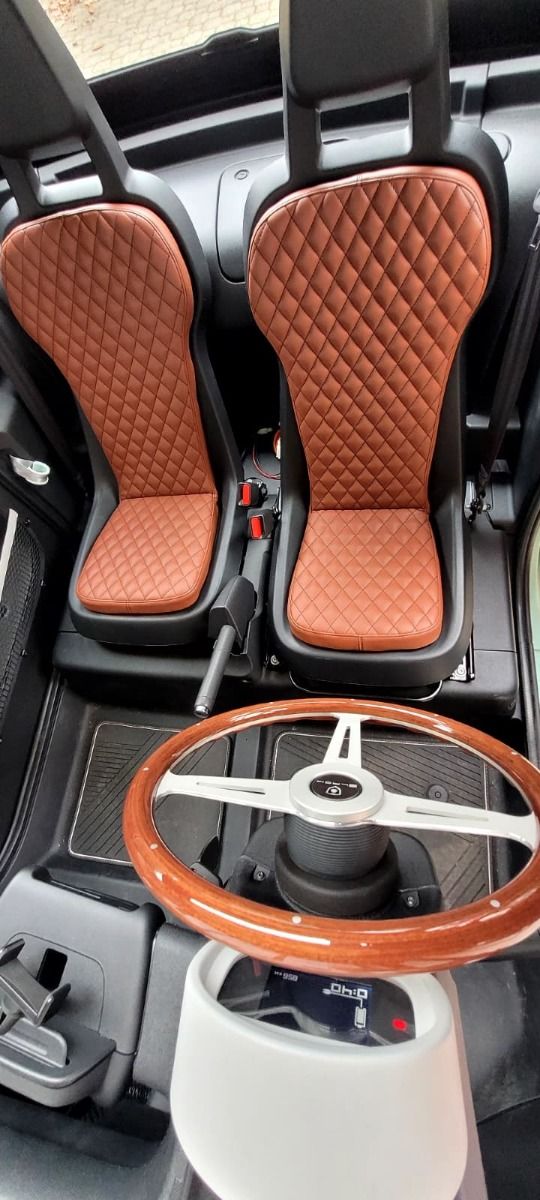 FIAT Topolino - Seat Cushions - Eco Leather - Set of 2 - Brown