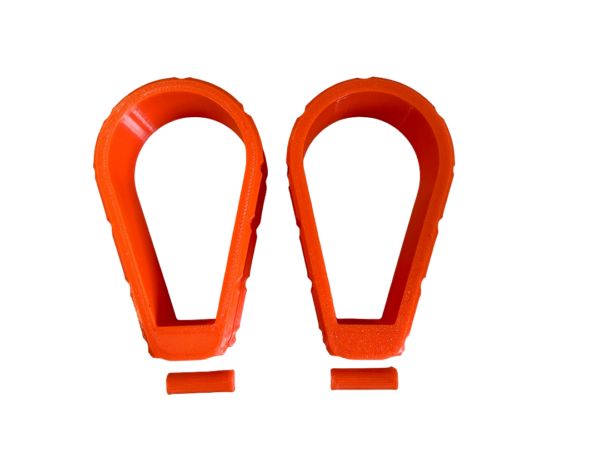 FIAT Topolino Door Pull Handles - Set of 2 - Orange