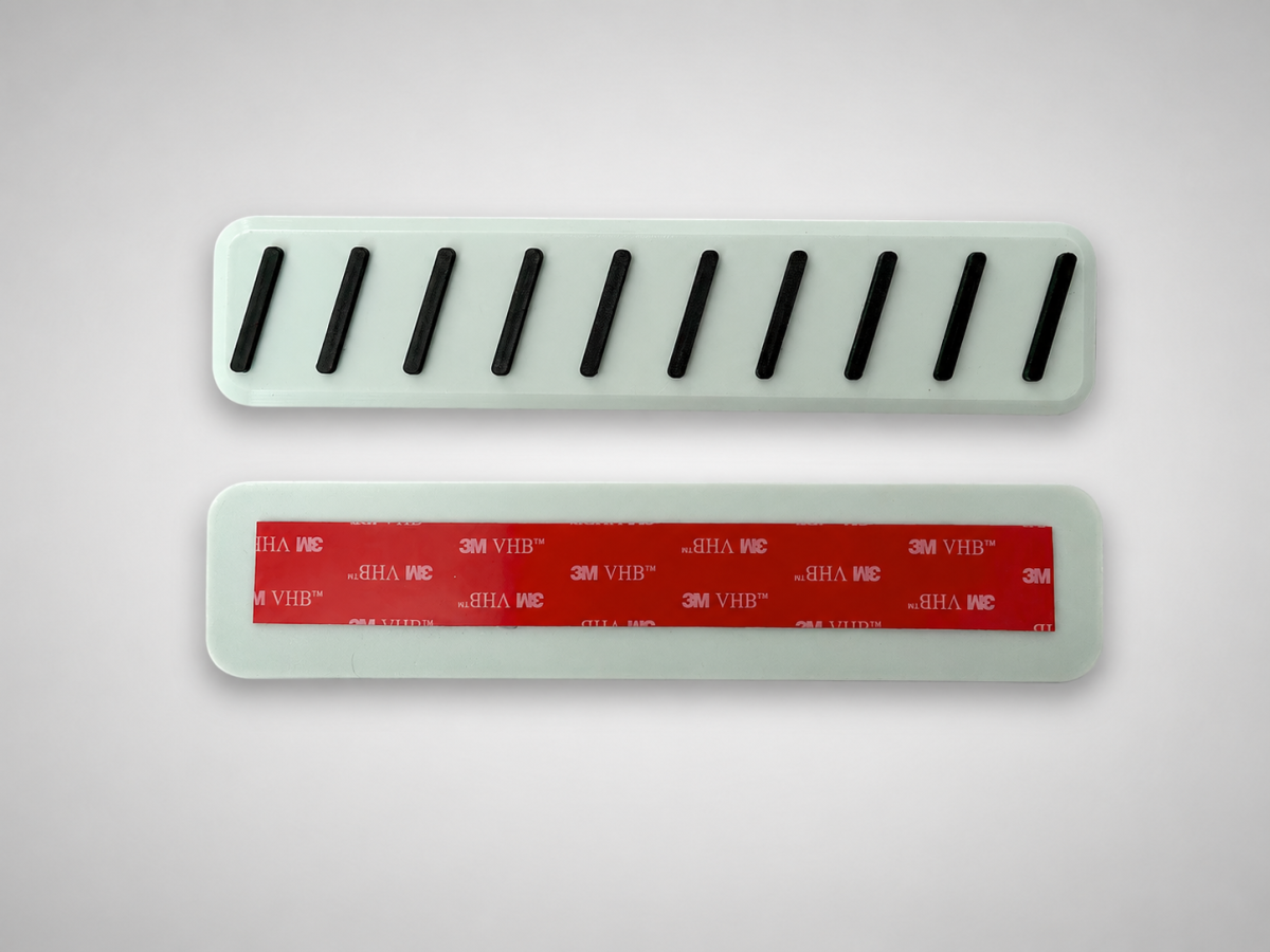 FIAT Topolino Door Sill Trim Kit - Aquamarine w/ Embossed Stripes