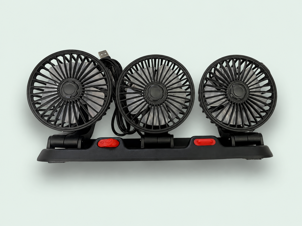 FIAT Topolino Fan Cooling Kit - 3 Fan Kit w/ USB + battery
