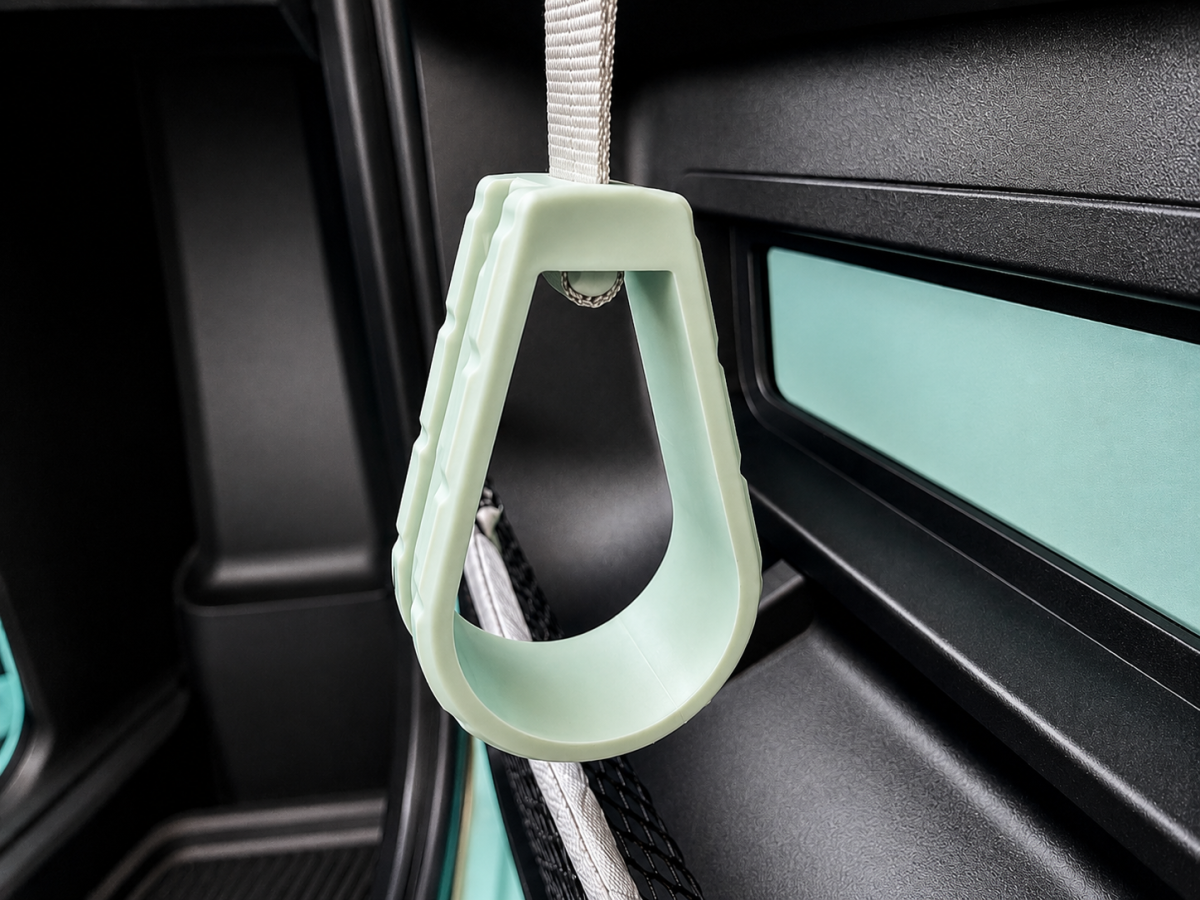 FIAT Topolino Door Pull Handles - Set of 2 - Aquamarine