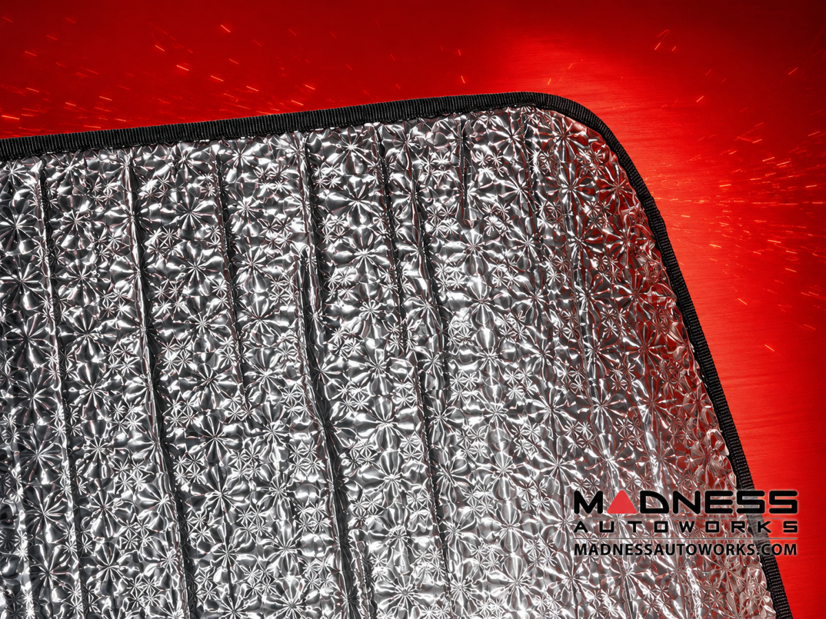 FIAT 500 Windshield Sunshade/ Reflector - BlackOut Sunshades - Roll Up