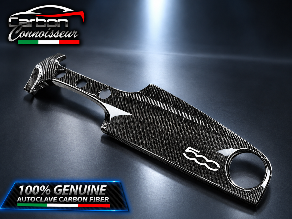 FIAT 500 ABARTH Carbon Fiber Dash Cover - Carbon Fiber - Carbon Connoisseur