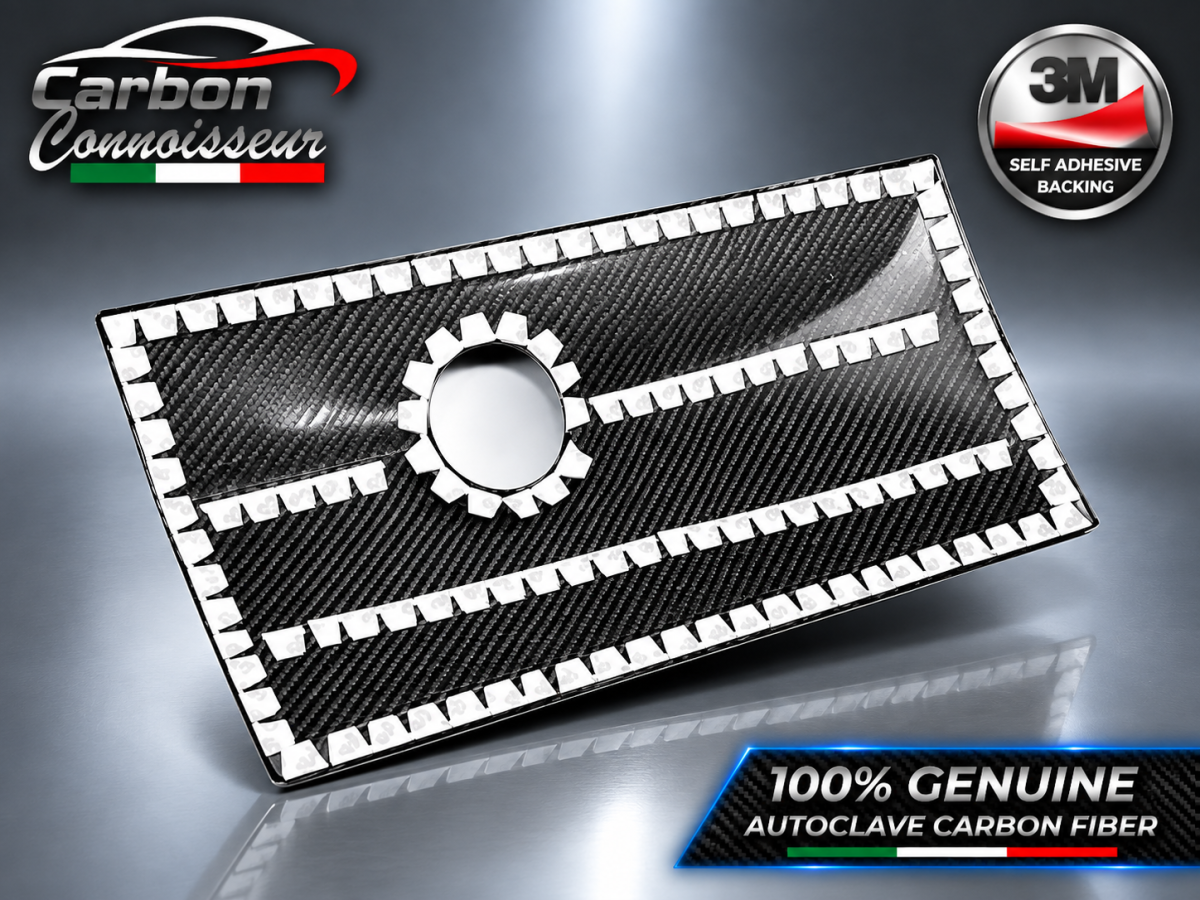 FIAT 500 Glove Box Door Cover - Carbon Fiber - Carbon Connoisseur