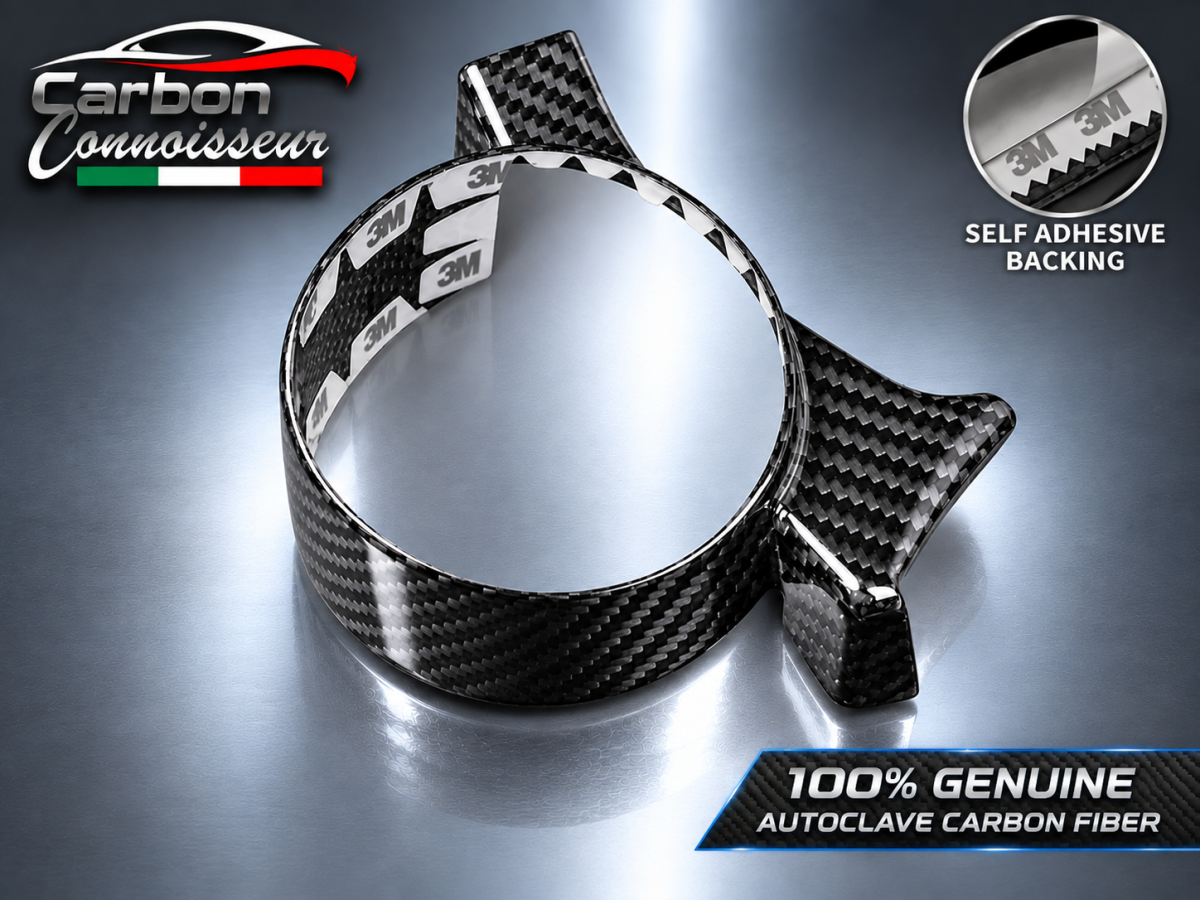 FIAT 500 ABARTH Boost Gauge Trim Piece - Carbon Fiber - Carbon Connoisseur