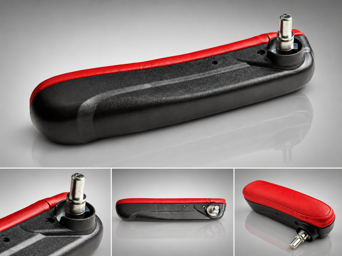FIAT 500 Armrest - Driver Side - Red/ Black