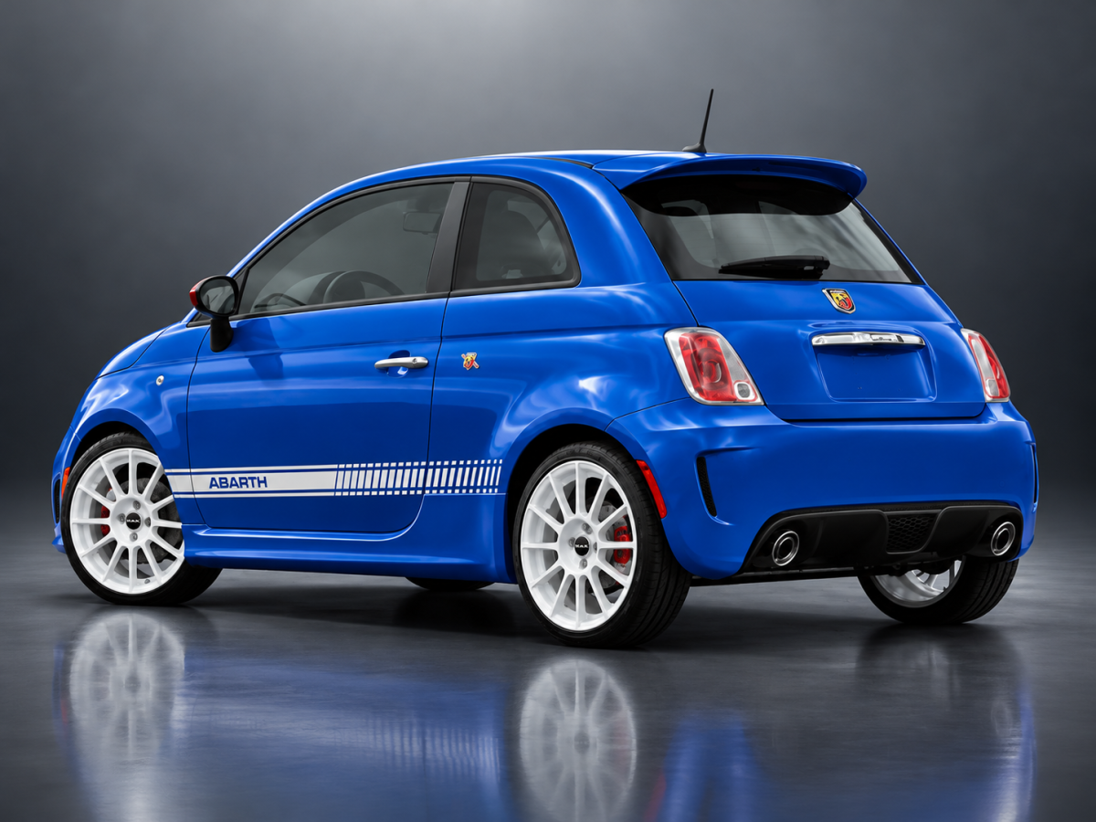 FIAT 500 Custom Wheels (4) - Mak - Havalon - OEM Replica - 17" - White 