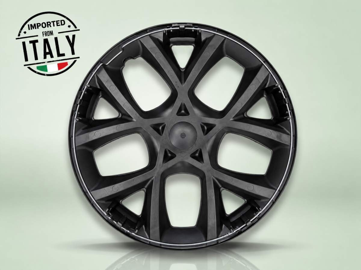FIAT Topolino Wheel Covers - set of 4 - Satin Black 